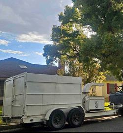 Brush bandit chipper/ dump trailer hybrid
