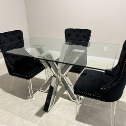Crystal Mirrored Dinning Table 