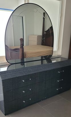 Dresser Mirror and Night Table