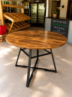 Round Wood Table