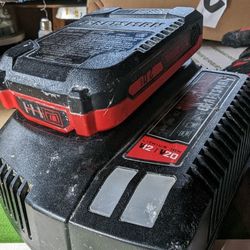 Craftsman 20V Charger And Battery 