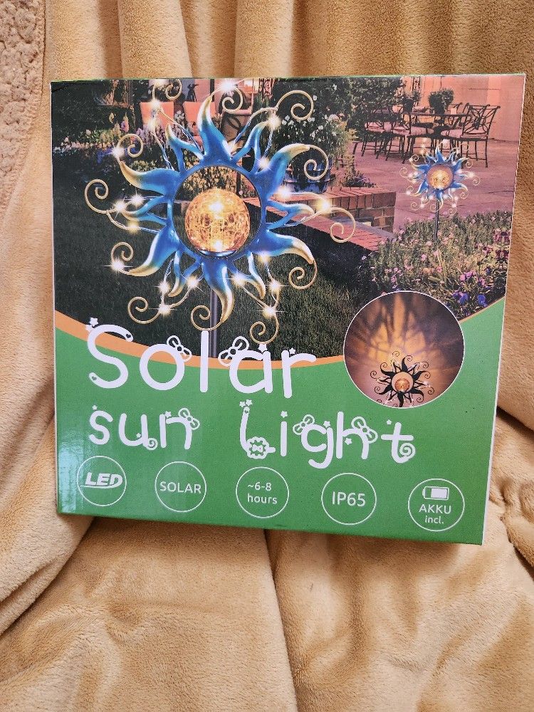 Metal Solar Garden LED Decor