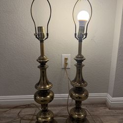 Vintage Lamps set / gold