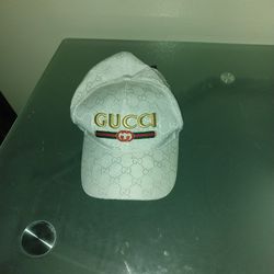 Rare White Gucci Riva Cap
