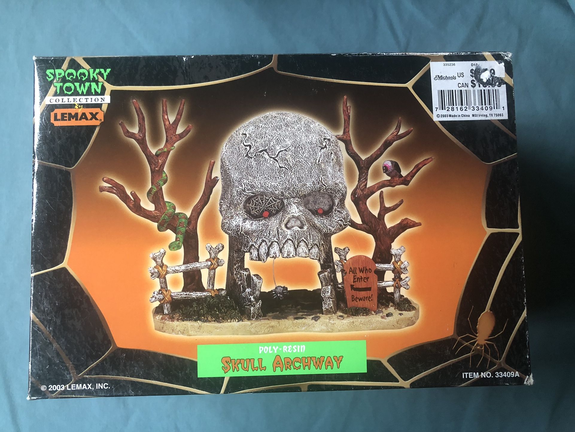 Lemax Spooky Town SKULL ARCHWAY
