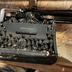 Antique typewriter and adding machine needs cleanup selling as is in storage over 20 years. Best offer.