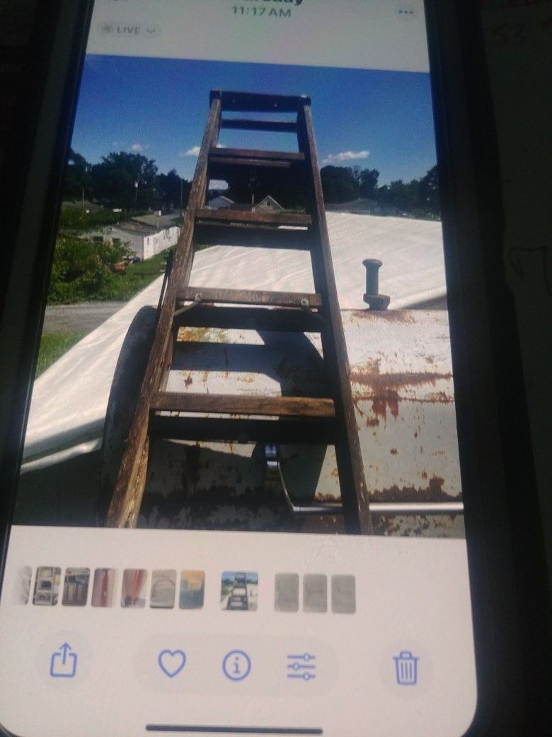 8 Ft Wooden Ladder