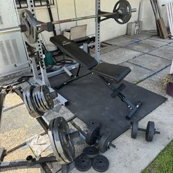 Bench Press Set & Dumbbells (full Set)