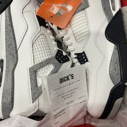 Jordan 4 Retro White Cement Size 12