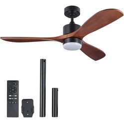 VONLUCE Ceiling Fans with Lights, 52 Inch Ceiling Fan with Remote