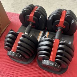 ‼️New pair of 52.5lb adjustable dumbbells. New in 📦 SET OF 2