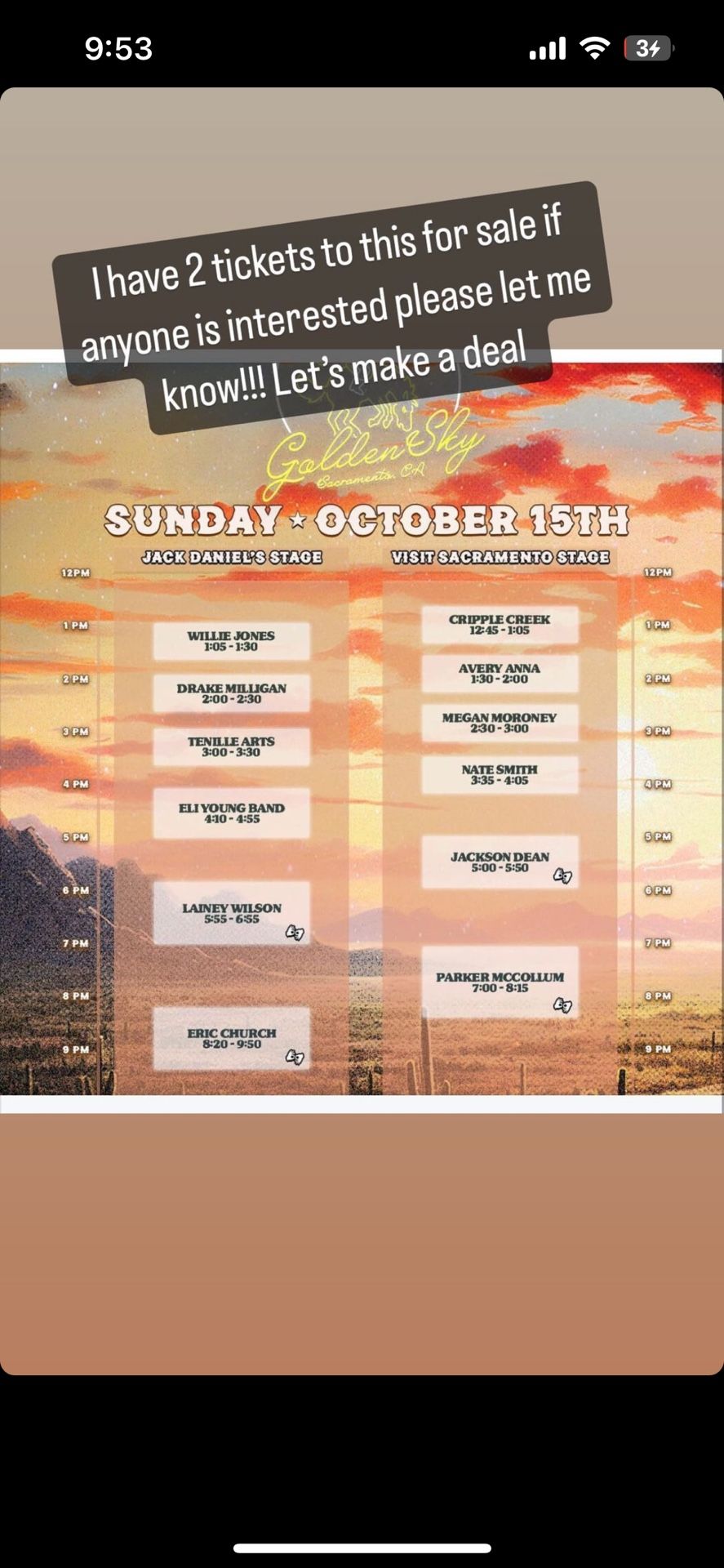 golden sky country music festival
