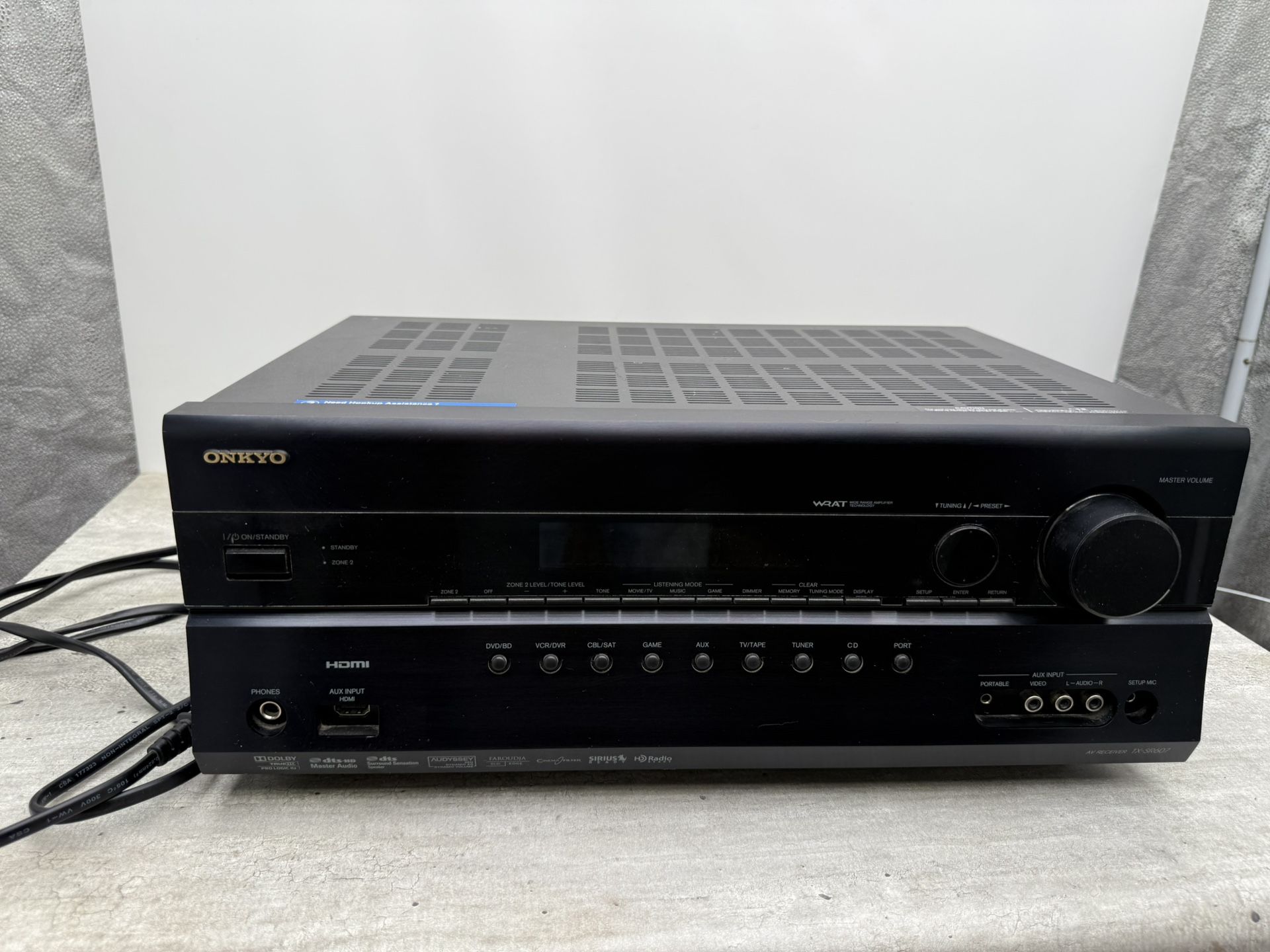 Onkyo TX-SR607 - 7.2 Ch HDMI Home Theater Surround Sound Receiver Stereo System