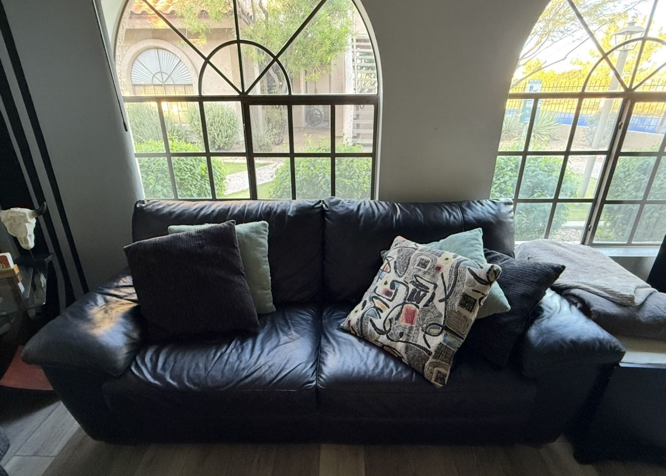 Black Leather Couch