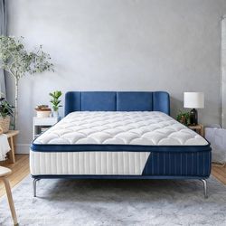 New🔹️12" King Size Mattress Hybrid Gel Memory Foam In The Box Seal...