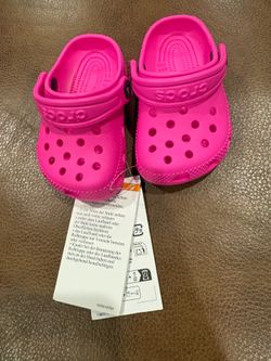 Brand New with Tags Pink Crocs - c2/c3