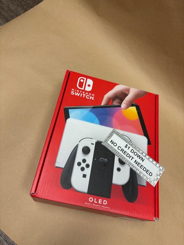 Nintendo Switch OLED Gaming Consoles New - Only $1 Today Pay The Rest Later!