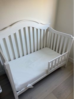 Toddler bed and mattress