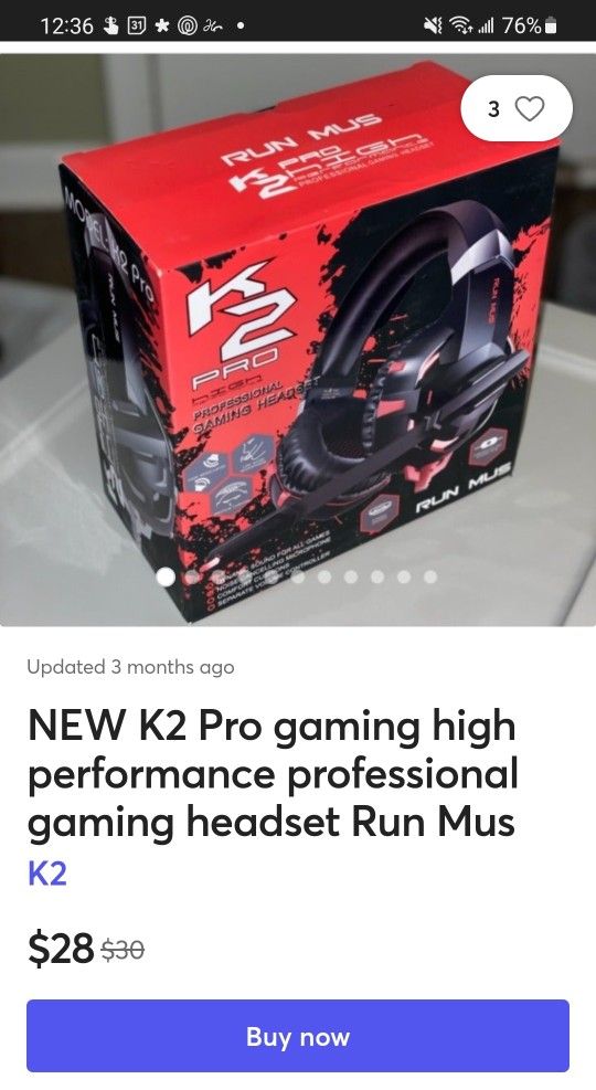 K2 pro gaming headset sale