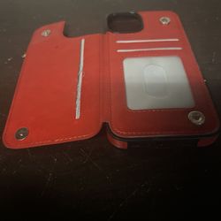 Wallet Phone Case For iPhone 14. Magnetic Closure