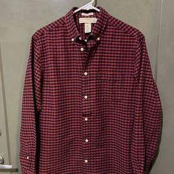 Men’s Medium Regular Fit Button Front Check Print  Shirt By H&M (Pick up🛒 In Bellevue) *Check out my Other Posts 🎁