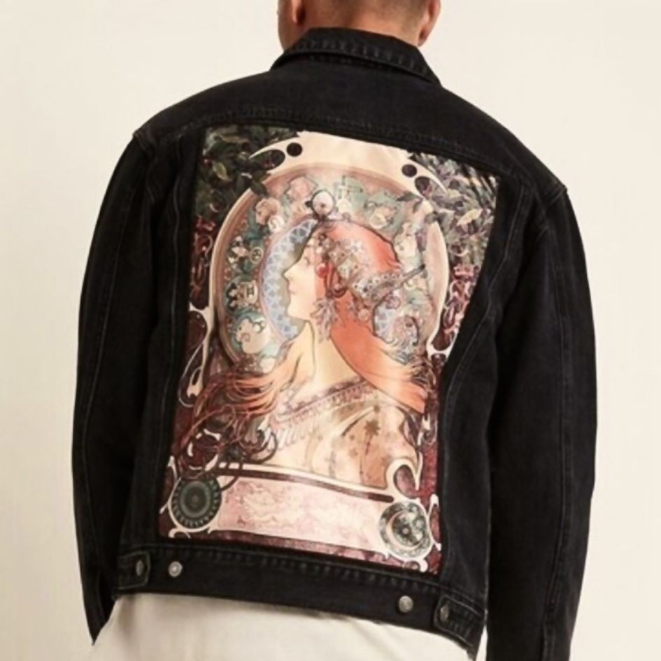RARE NWOT F21 Men’s Mucha Distressed Denim Jacket, M