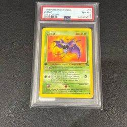 Pokémon Fossil Zubat #57 PSA 8 