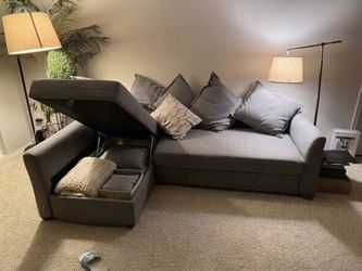 L-Shaped Sectional Sofa cum bed