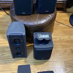  3 RCA Linaeum Ribbon tweeter speakers…& 1 Cambridge Soundworks Newton MC300 LCR Loudspeaker 