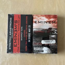 2 Rare brand new Factory sealed Eminem HipHop Rap cassette tapes 

