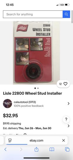Wheel Stud Installer 