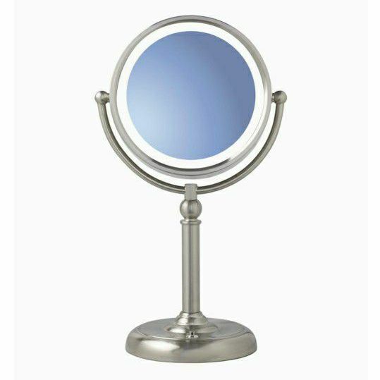 Lighted Makeup Mirror 10x Double-sided