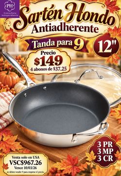 Sartén Hondo 12" Antiadherente