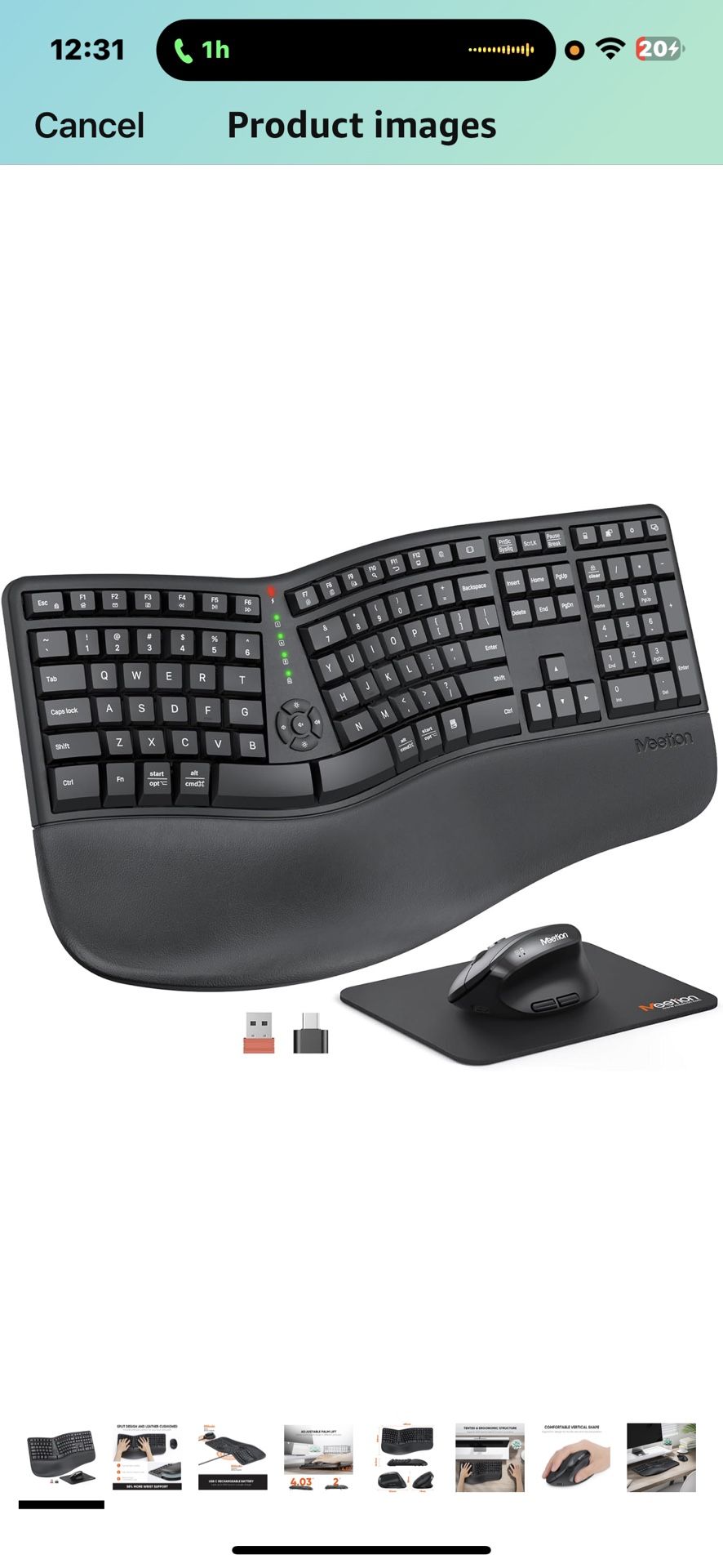 Wireless Keyboard With Mouse