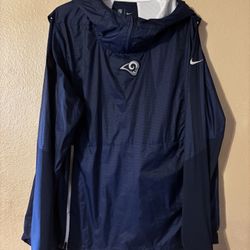Los Angeles Rams Large Navy Blue Light Weight Jacket 