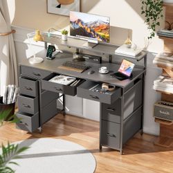 47 inch Computer Desk with LED