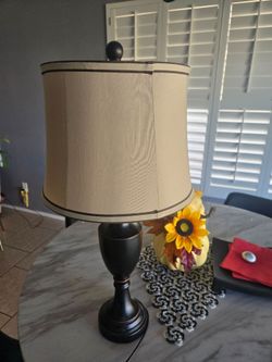 Table Lamp with Drum Shade