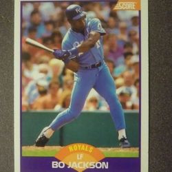 1989 Score Bo Jackson Kansas City Royals #330 Baseball Card Vintage Collectible Sports MLB Pro Professional 