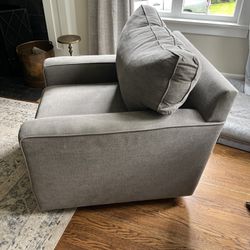 Pottery Barn Buchanan Square Arm Upholstered Chair