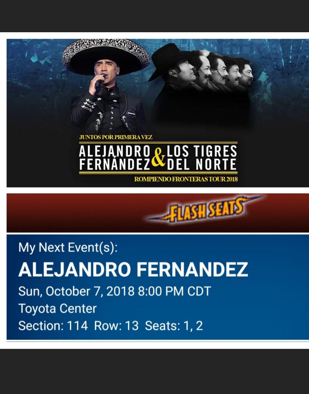 Concierto de Alejandro Fernandez