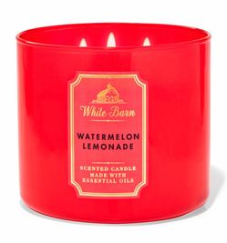Top seller! BATH & BODY WORKS✨🍋🍉WATERMELON LEMONADE 🍉🍋✨3-Wick Candle $12 each or 2 for$20!