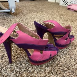Pink high heels