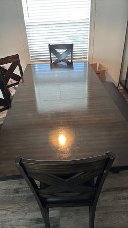 Ashley solid wooden family table