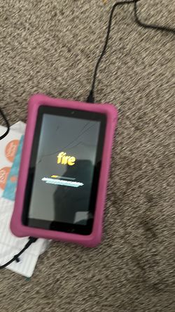 Fire tablet has crack on screen and powers on