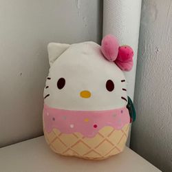 Squishmallows Hello Kitty Ice Cream Plush