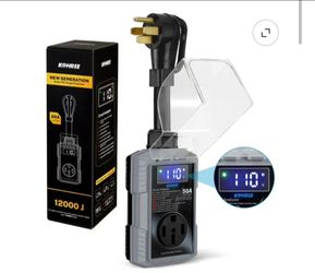 Kohree RV Surge Protector 50 Amp 12000 Joules with High/Low Voltage Protection,with LED Display Waterproof ,Auto Shut Off for Camper,Travel Trailers