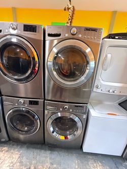 Lavadora y secadora a Pagos flexibles