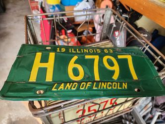 1963  license plate