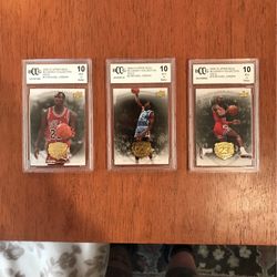 2009-10 Upper Deck MJ Legacy Gold 3-CARD BUNDLE ALL GEM MINT 10!