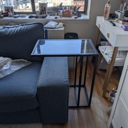 C-Table / tv table with Glass Top